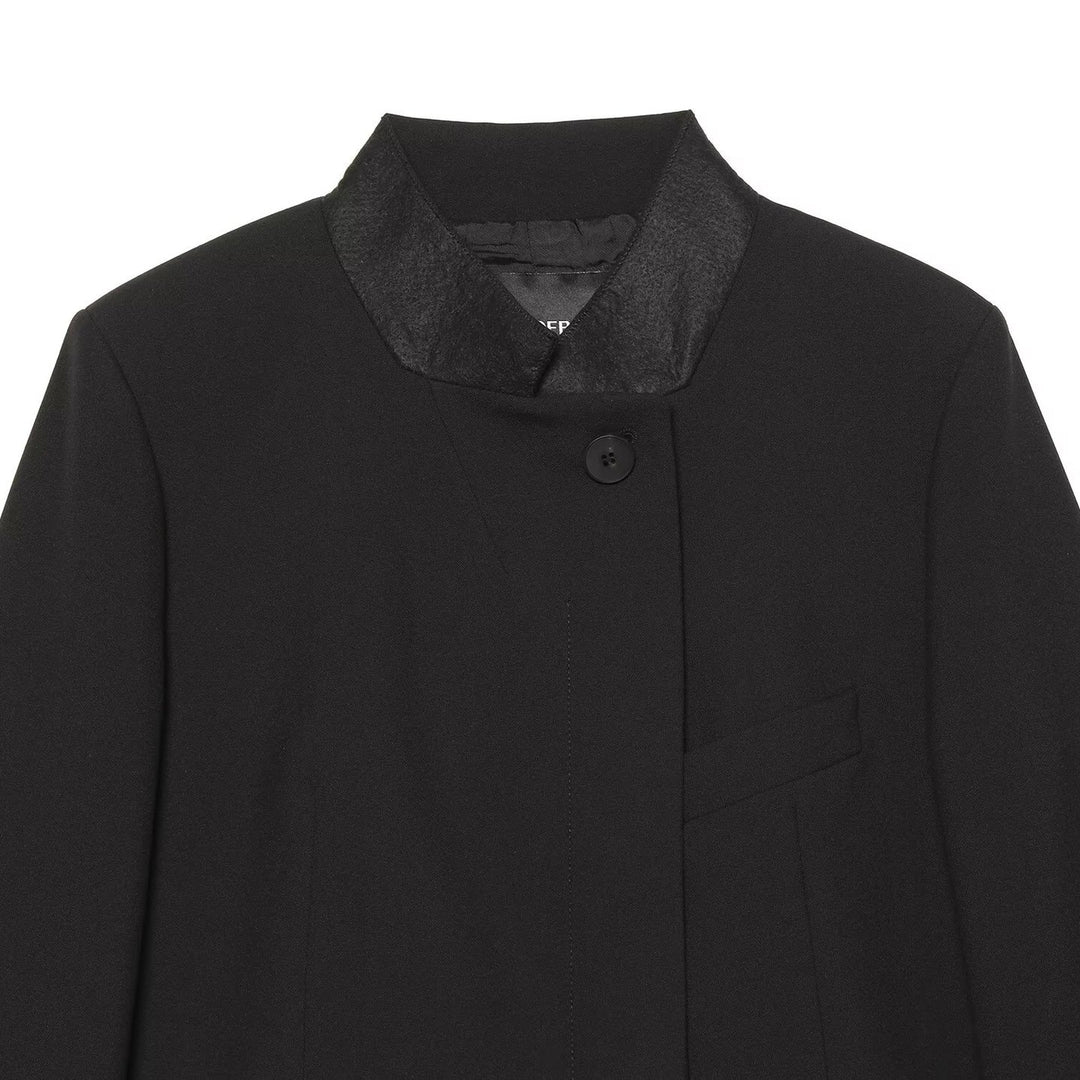 Damen Hochtaillierte Palazzo-Stoffhose mit Bundfalten und leicht verkürztem Saum Shop Nory