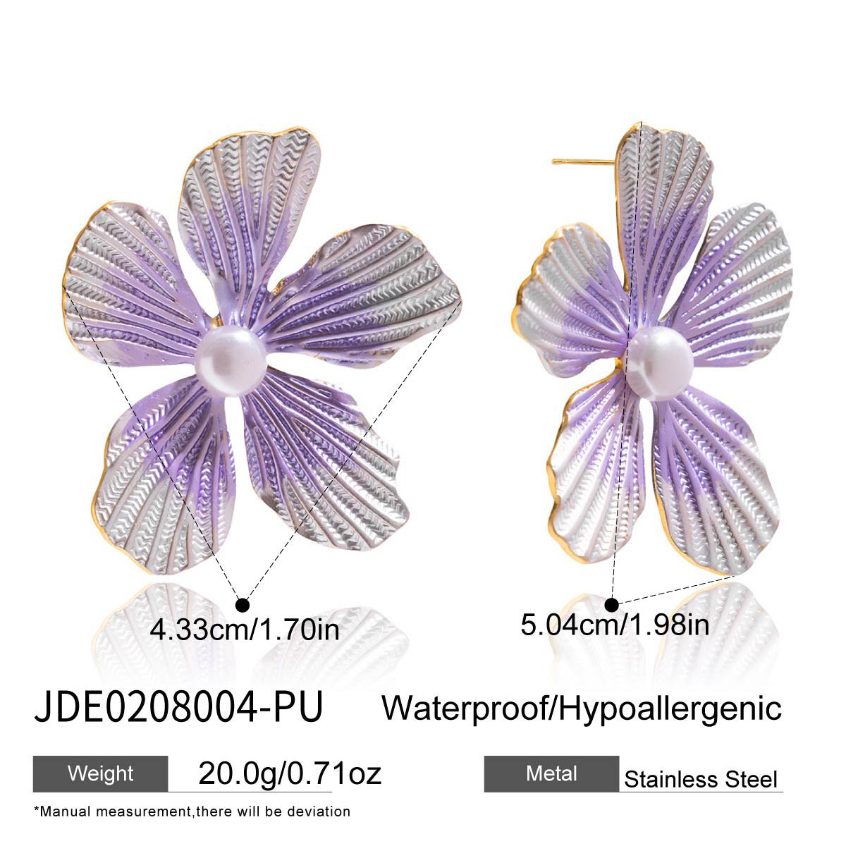 Damen Blüten Ohrhänger aus hypoallergenem Edelstahl mit hochwertiger Verarbeitung Shop Nory
