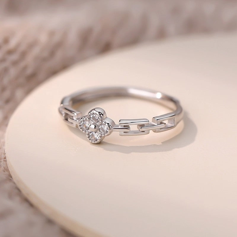 Damen feiner Ring mit elegantem Zirkonia-Akzent Shop Nory