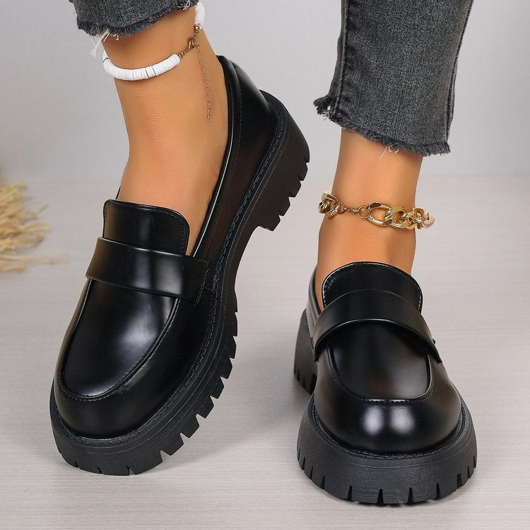 Damen klassische Loafer mit rutschfester Sohle