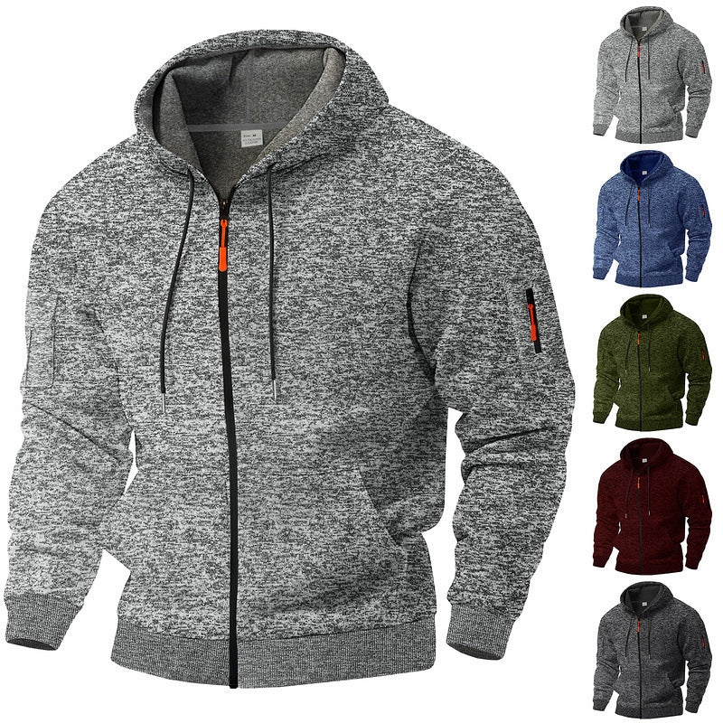 Herren nan Kapuzenjacke mit durchgehendem Reißverschluss und Thermofutter Shop Nory