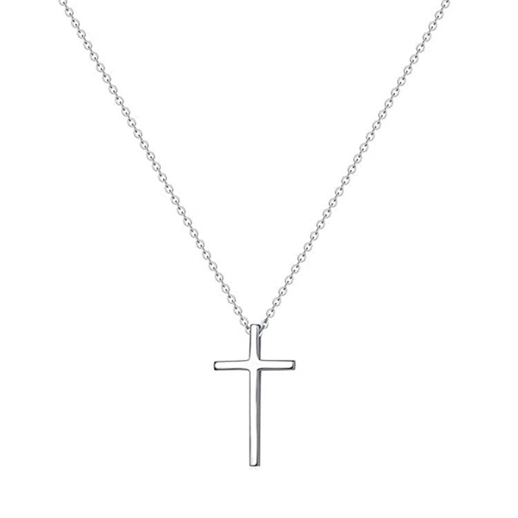 Damen Halskette mit schlichtem Kreuzanhänger und filigranem Kettendesign Shop Nory