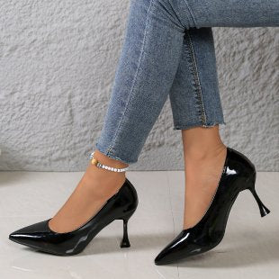Damen Lackleder Stiletto-Pumps mit eleganter Absatzgestaltung