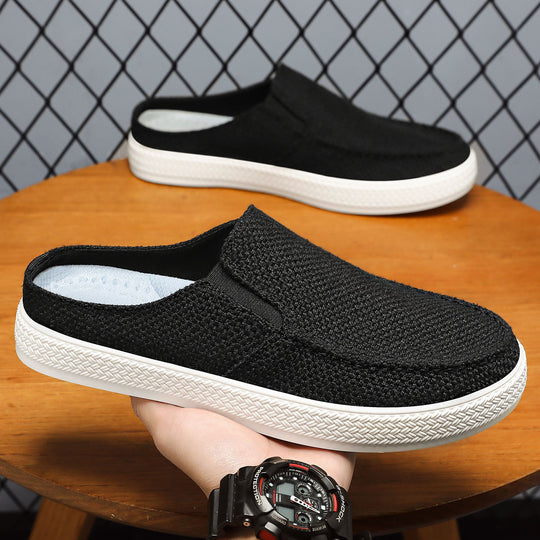 Damen nan Slip-On Mule Sneaker mit gewebtem Textil-Obermaterial und profilierter Gummisohle Shop Nory