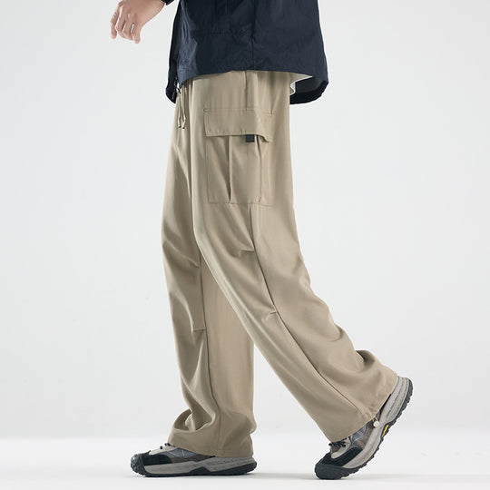 Herren Breite Tech‑Cargo‑Hose mit Utility‑Taschen und verstellbarem Bund Shop Nory