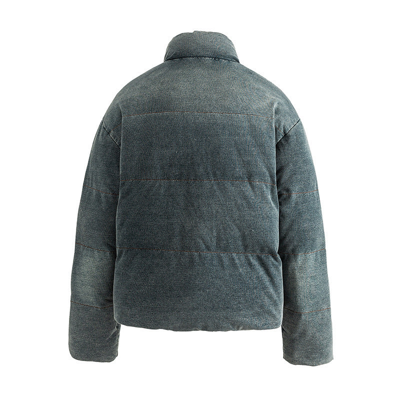 Damen Kurz geschnittene wattierte Cord‑Steppjacke im Boxy‑Cut mit Stehkragen Shop Nory
