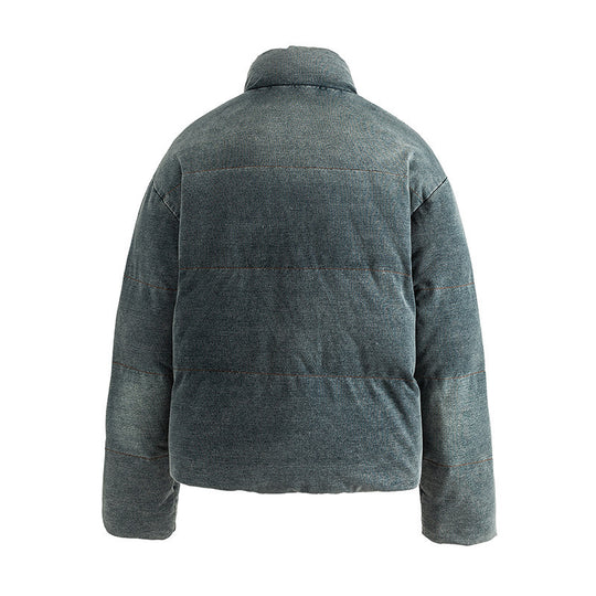 Damen Kurz geschnittene wattierte Cord‑Steppjacke im Boxy‑Cut mit Stehkragen Shop Nory