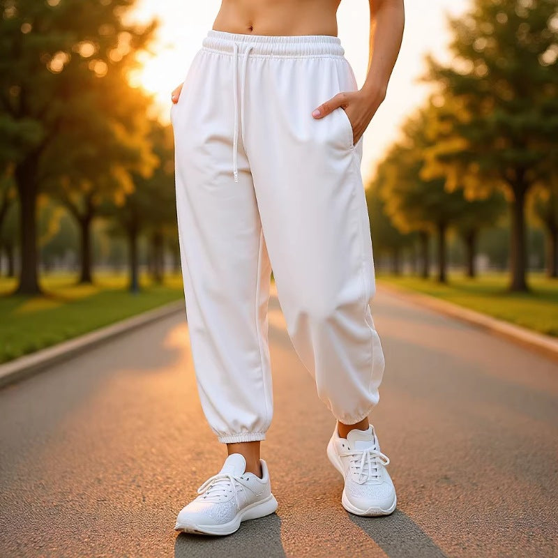 Damen nan atmungsaktive Performance-Joggerhose mit hohem Komfortbund, verstellbarem Kordelzug und elastischen Schlauchbündchen Shop Nory