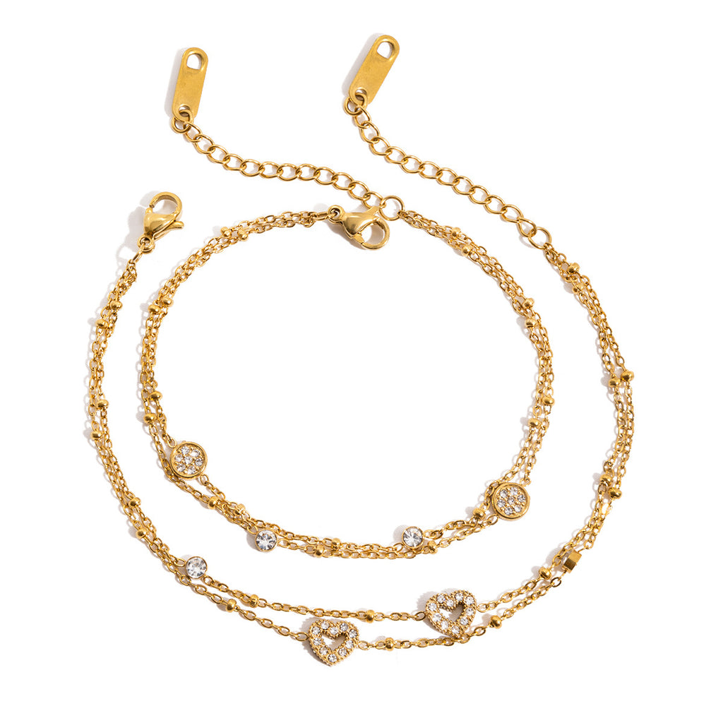 Damen Armband mit funkelnden Zirkonia und strapazierfähigem Design Shop Nory