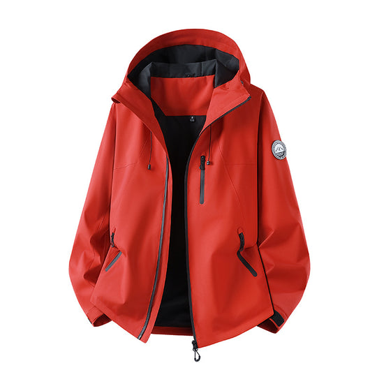 Herren Wasserdichte Softshell-Jacke mit Kapuze und atmungsaktiver Membran Shop Nory