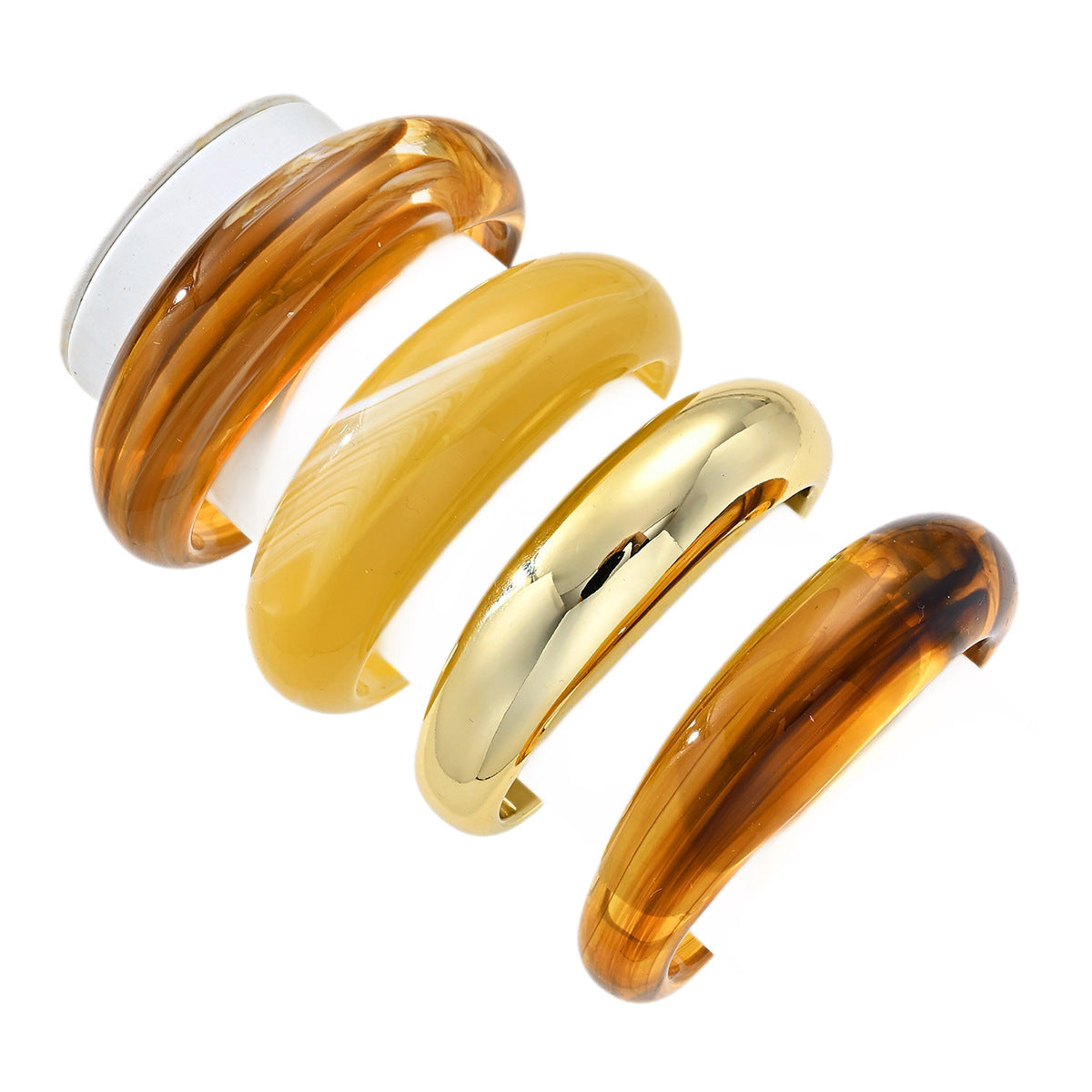 Damen Armband-Set mit eleganten Acryl- und Metallakzenten Shop Nory
