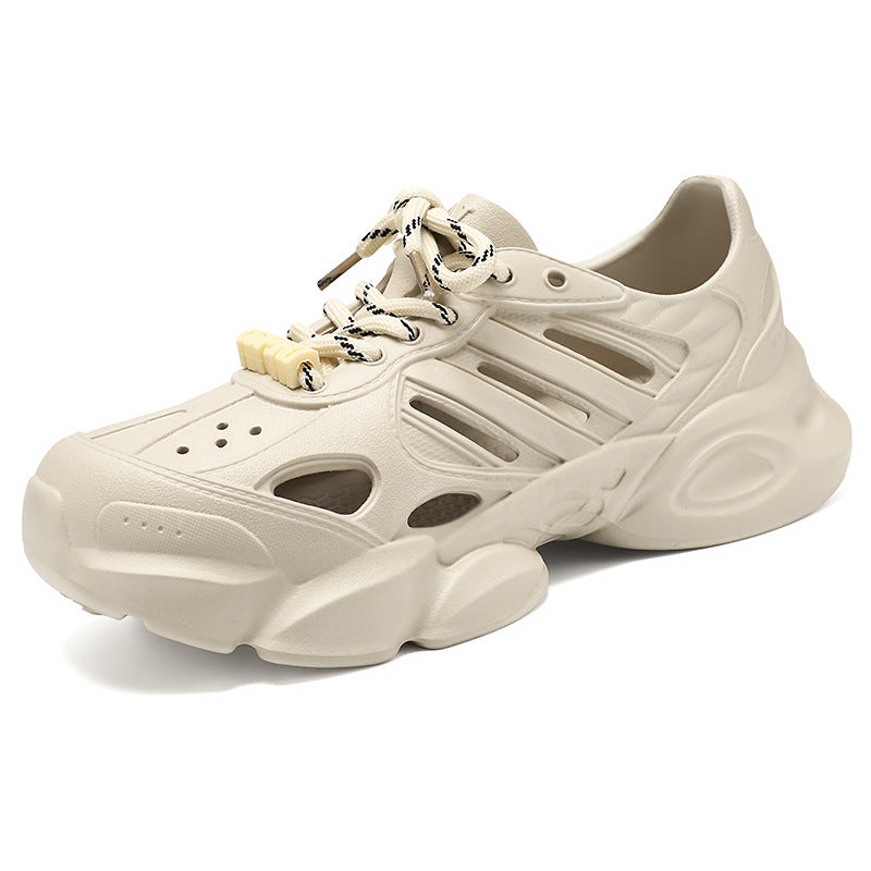 Herren nan futuristischer atmungsaktiver Cut-Out Plateau-Sneaker mit stoßdämpfender EVA-Sohle und Schnellverschluss Shop Nory