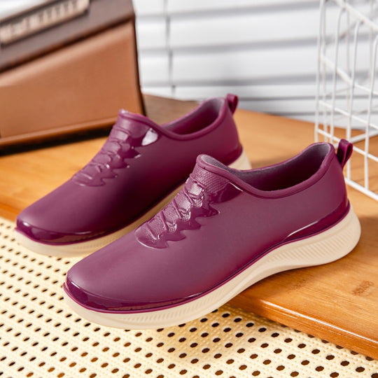 Herren Wasserdichter Slip‑On Gummisneaker mit stoßdämpfender Laufsohle und dezenter Schnüroptik Shop Nory