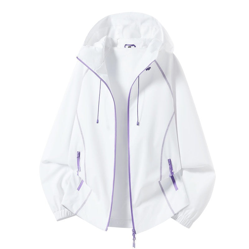 Damen Leichte Sportjacke mit Kapuze Shop Nory