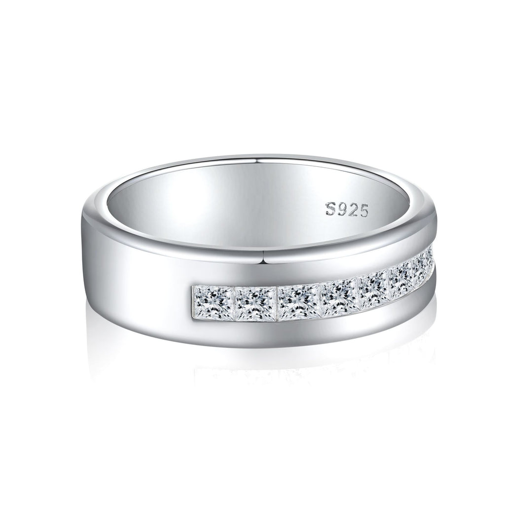 Damen Moderner Trauring mit funkelnden Zirkonia Shop Nory