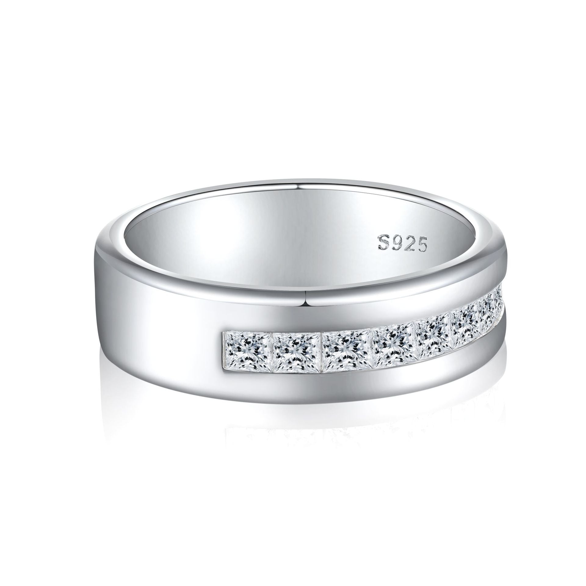 Damen Moderner Trauring mit funkelnden Zirkonia Shop Nory