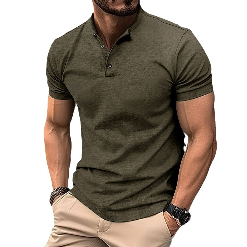 Herren Polohemd mit Knopfleiste und Kurzarm