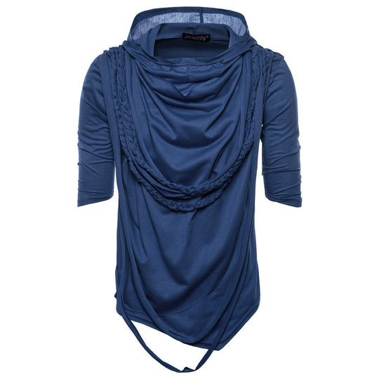 Herren Kapuzenoberteil mit innovativem Design und einzigartiger Drapierung Shopnory