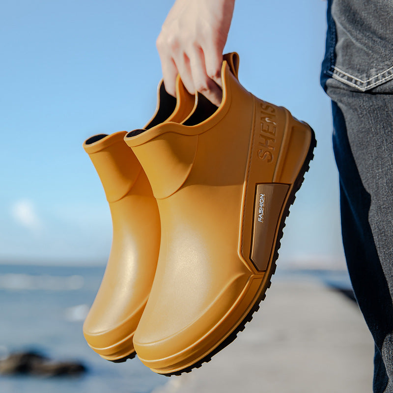 Herren Wasserdichte Gummi-AnklShop Noryoots im Chelsea-Stil mit rutschfester Profillaufsohle Shop Nory