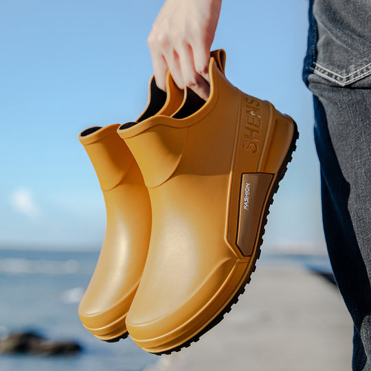 Herren Wasserdichte Gummi-AnklShop Noryoots im Chelsea-Stil mit rutschfester Profillaufsohle Shop Nory