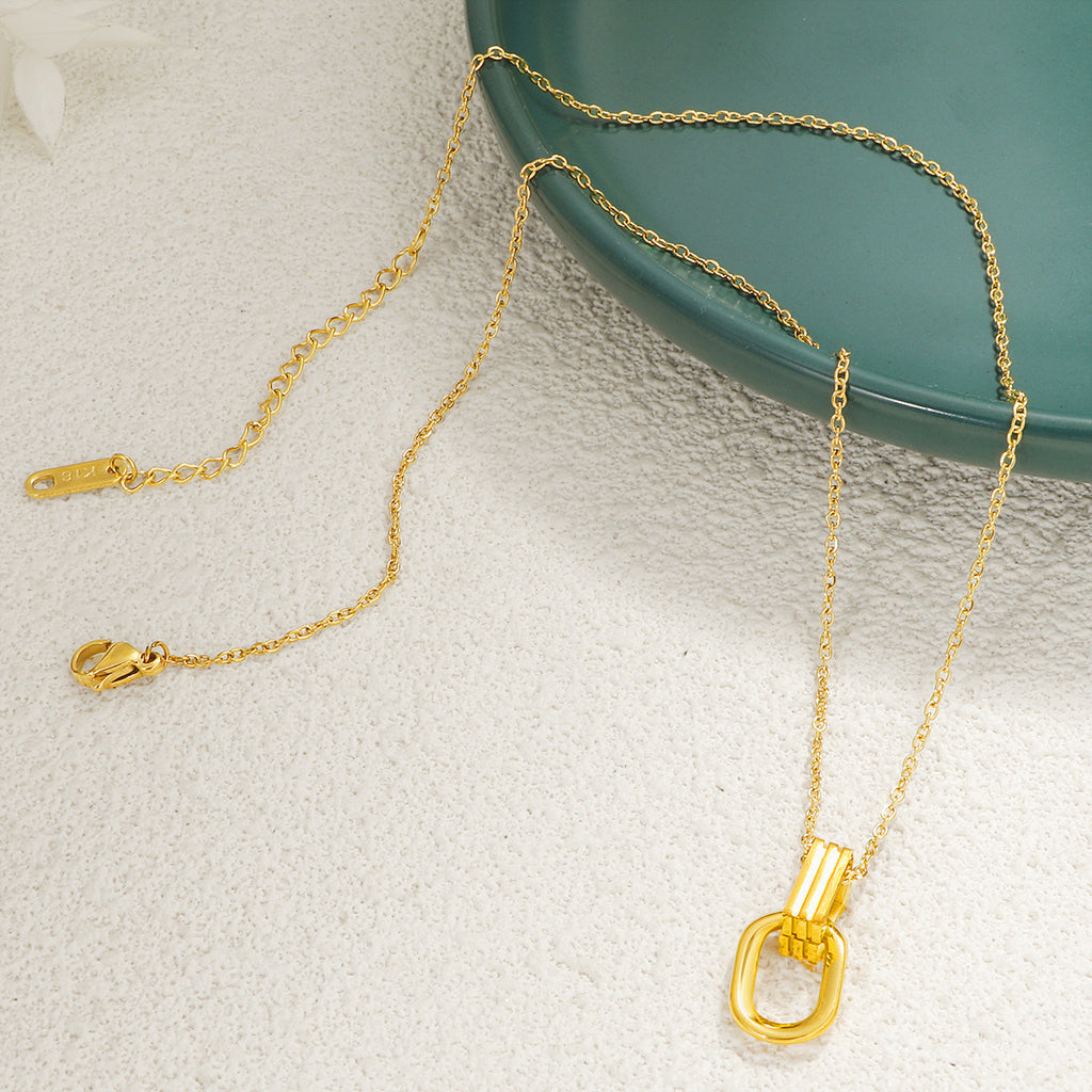 Damen elegante Halskette mit modernem, minimalistischen Design Shop Nory