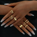 Damen Ring-Set mit kunstvollen und organischen Designs Shop Nory