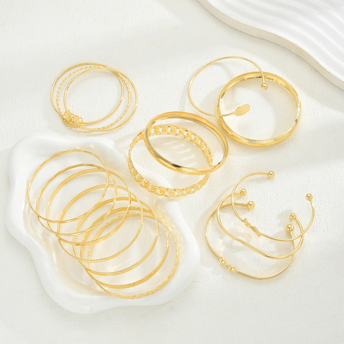 Damen Armreifen Set mit vielfältigen Designvariationen Shop Nory