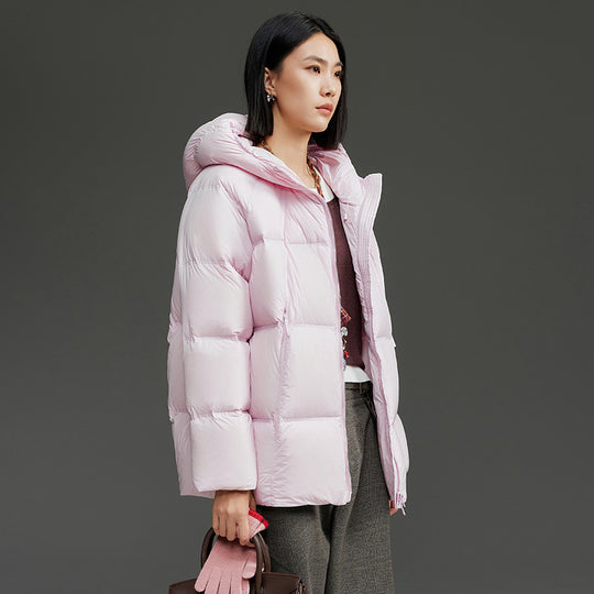 Damen Kurz geschnittene Boxy‑Steppjacke mit abnehmbarer Kapuze und Thermo‑Isolierung Shop Nory