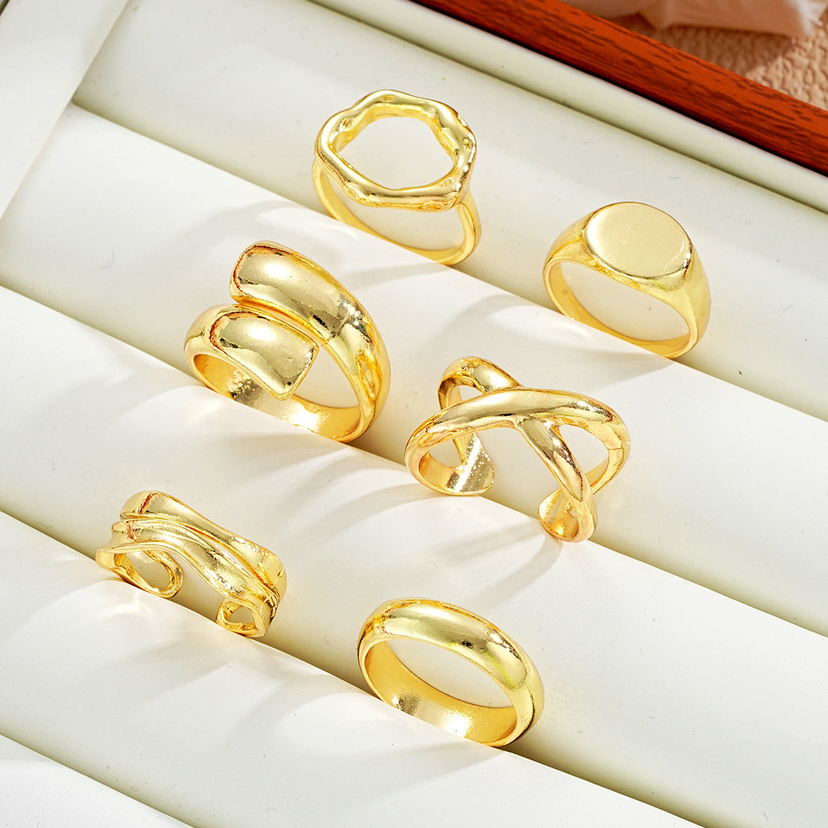 Damen Ring-Set mit künstlerischem und modernem Design Shop Nory