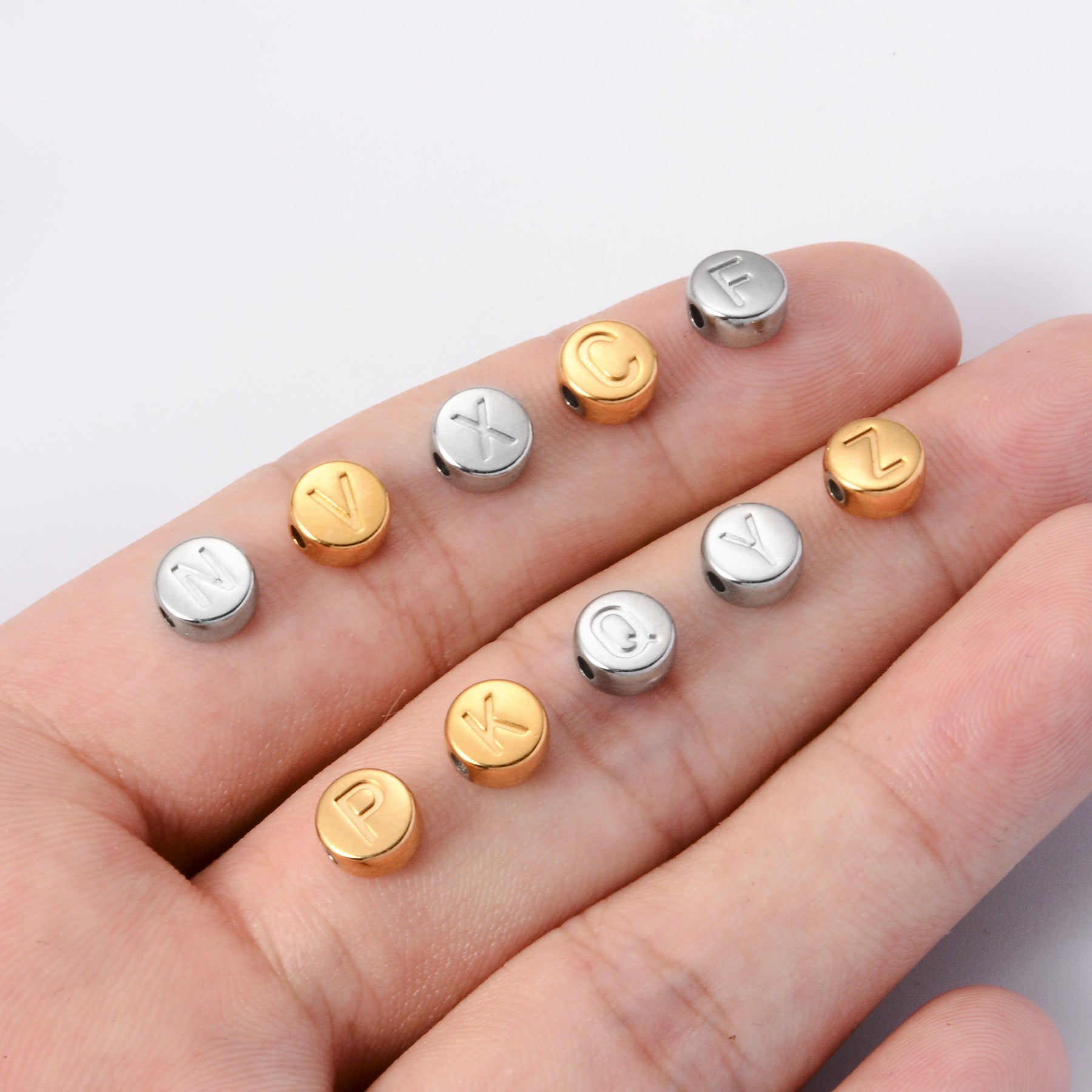Damen Metall Buchstaben Schlüsselanhänger Shop Nory