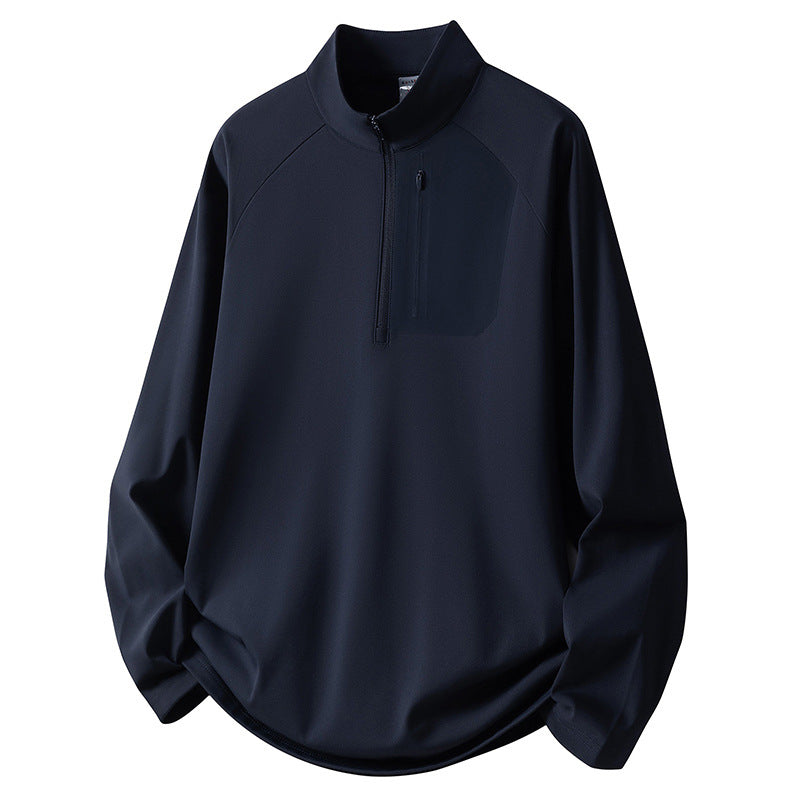 Herren Sport Fleece Pullover mit Reißverschluss Shop Nory