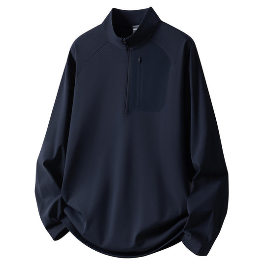 Herren Sport Fleece Pullover mit Reißverschluss Shop Nory