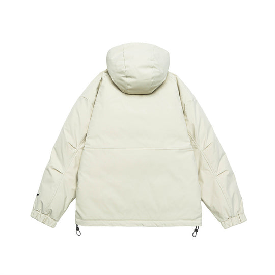 Unisex Technische wattierte Parka Jacke mit Kapuze und Reißverschluss-Brusttaschen Shop Nory