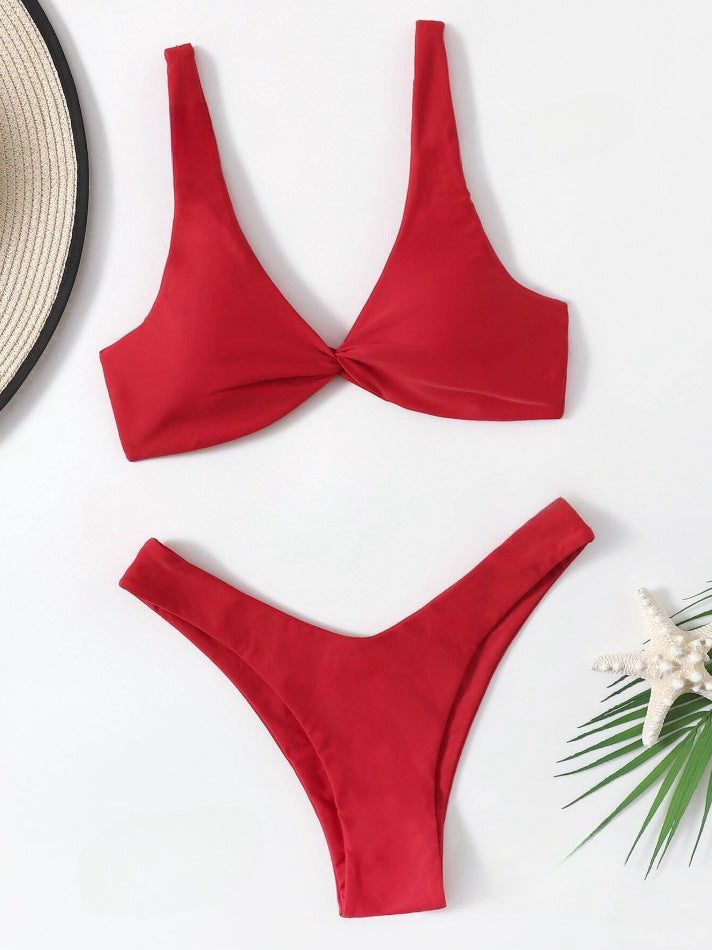 Damen Bikini-Set mit stilvoller Knotendetails