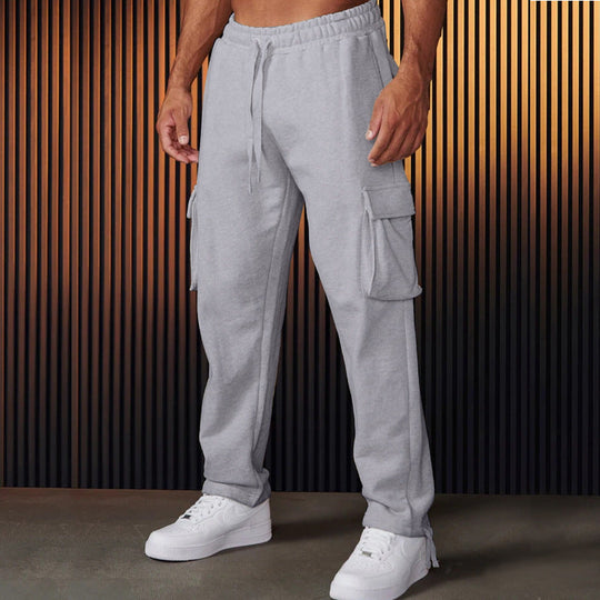 Herren Cargo-Jogginghose mit verstellbarem Bund und praktischen Seitentaschen