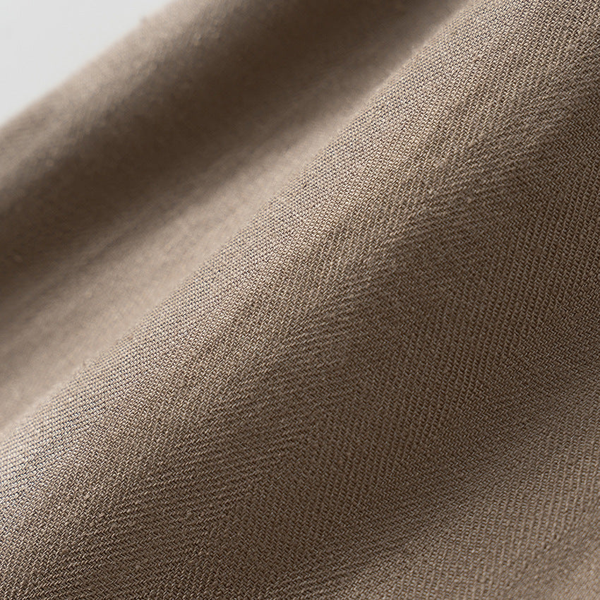 Damen Leinen-Bundfalten-Palazzo mit elastischem Komfortbund und seitlichen Eingrifftaschen Shop Nory