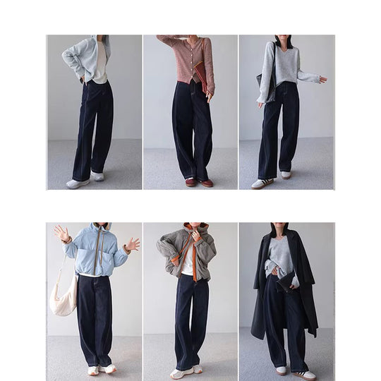 Damen Weite Jeans mit hohem Bund Shop Nory