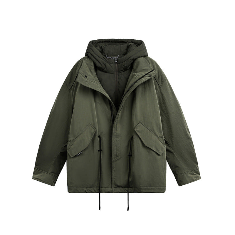 Herren Oversize Parka mit gesteppter Wattierung und Tunnelzug Shop Nory
