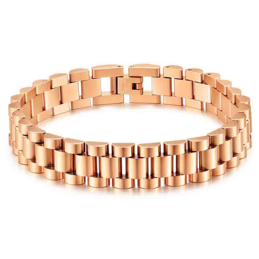 Herren Edelstahlarmband mit stilvollem Kettenmuster und sicherem Verschluss Shop Nory
