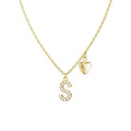 Damen Halskette mit personalisiertem Anhänger aus Edelstahl und Zirkonia Shop Nory