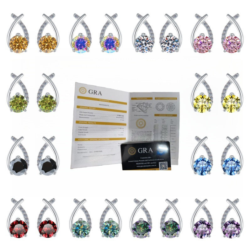 Damen Ohrringe mit funkelndem Kristall und elegantem Design Shop Nory