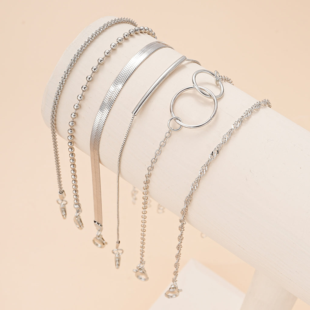 Damen Fußkettchen-Set mit eleganten, filigranen und abwechslungsreichen Designs Shop Nory