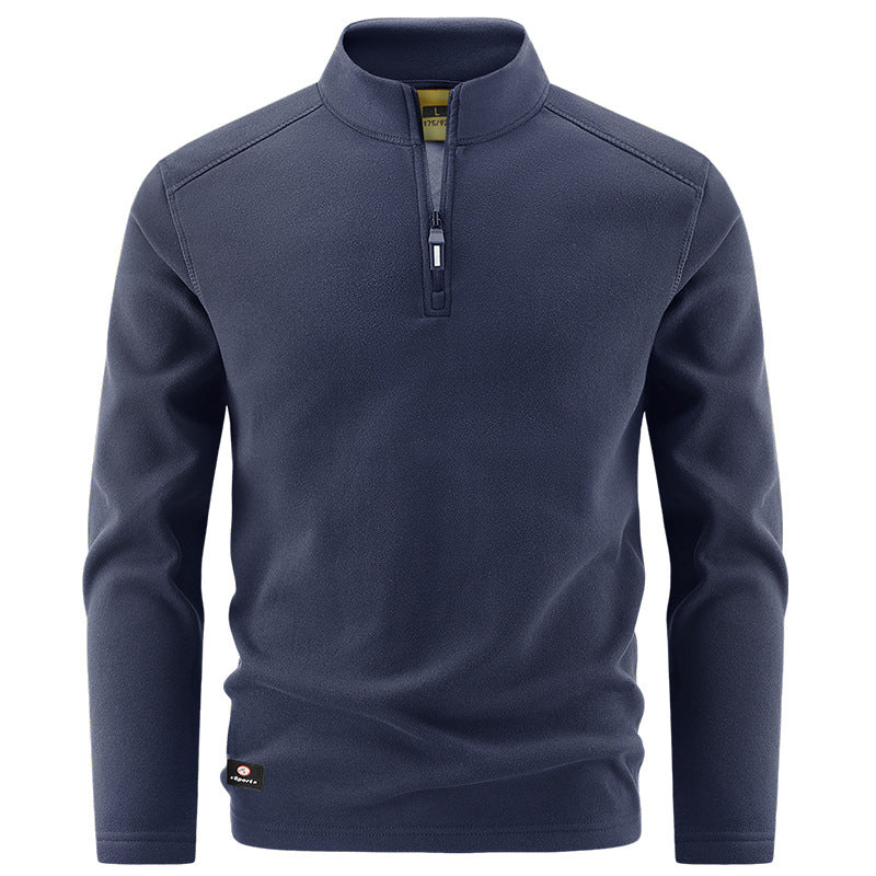 Herren Thermo‑Fleecepullover mit kurzem Reißverschluss und Stehkragen Shop Nory