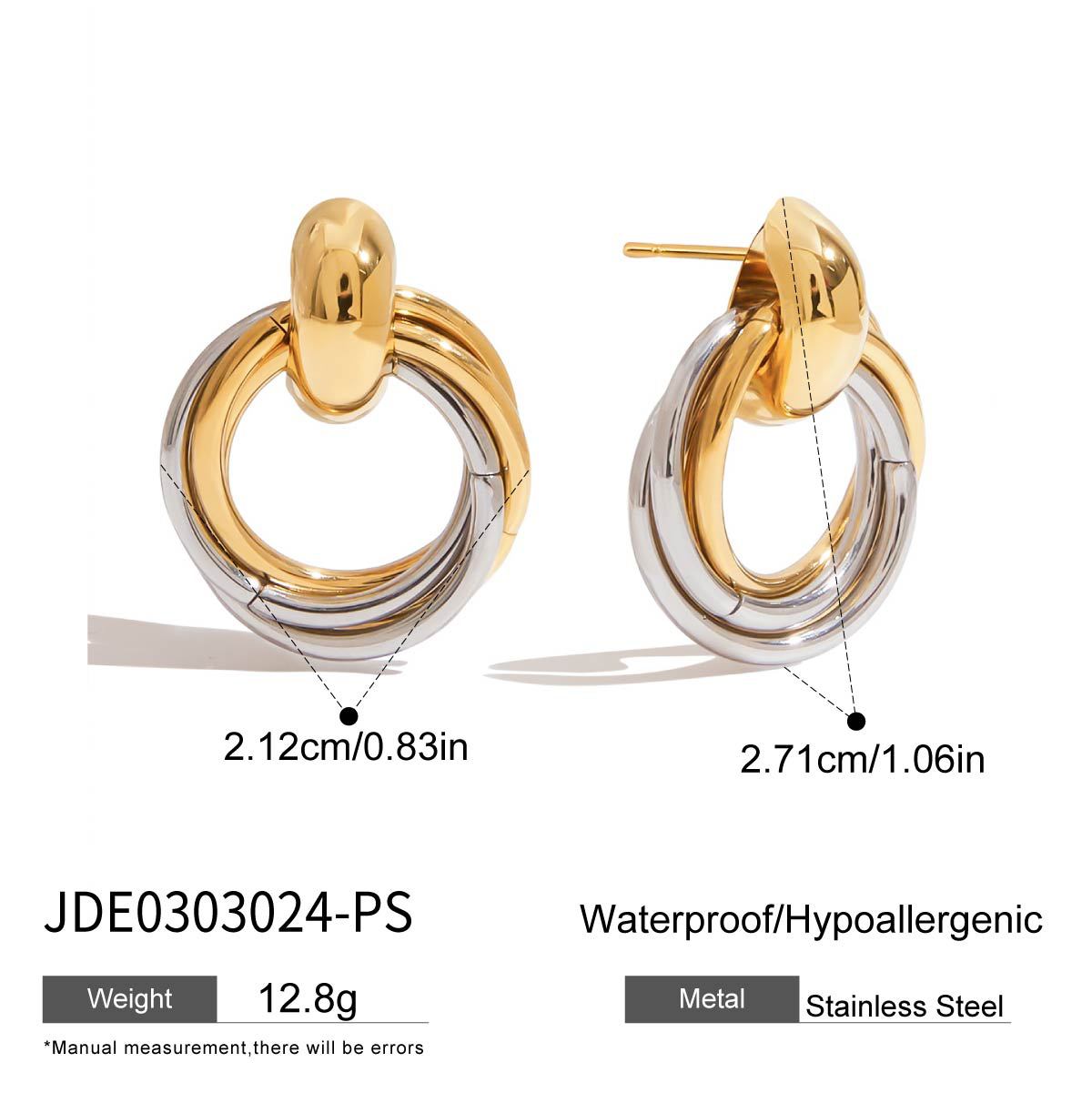 Damen Ohrhänger mit elegantem, kombinierbarem Design und hypoallergenem Edelstahl Shop Nory