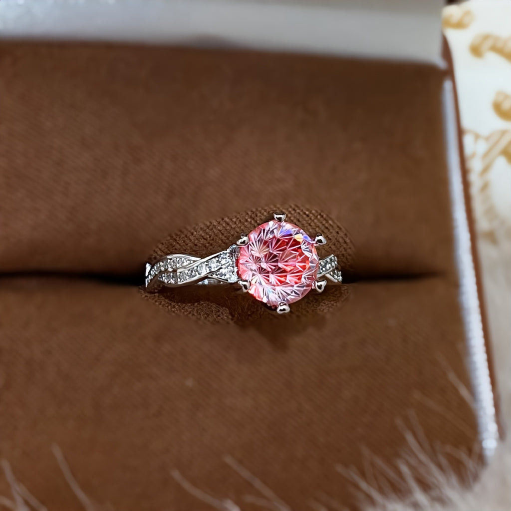 Damen eleganter Ring mit funkelndem Kristallbesatz Shop Nory