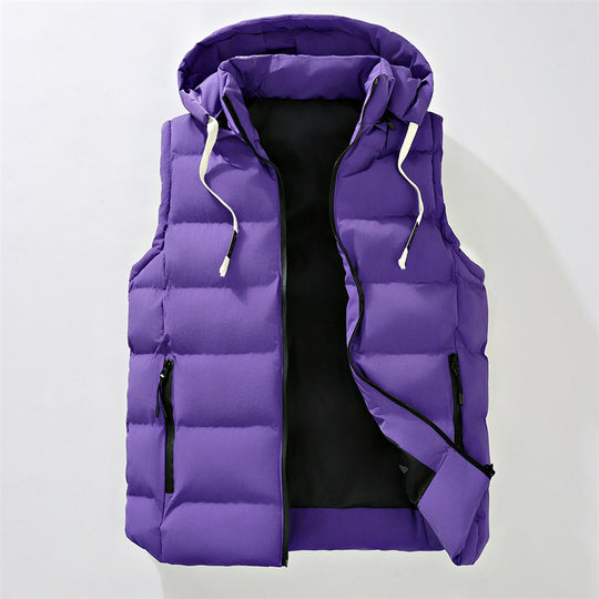 Herren Steppweste mit Kapuze, windabweisender Mikrofaserschale und leichter Thermoisolierung Shop Nory