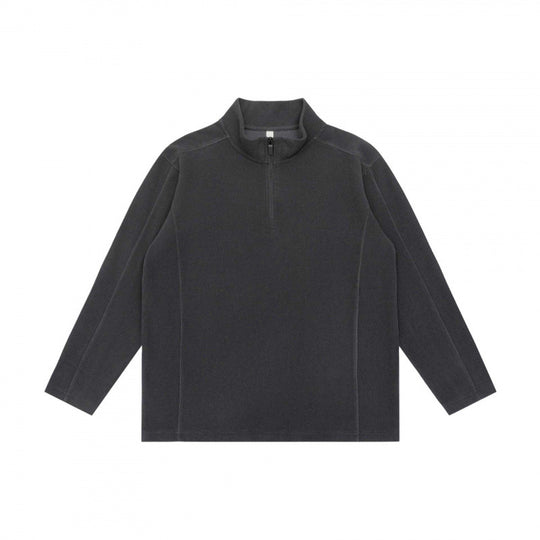 Unisex Texturierter Half‑Zip‑Strickpullover im Boxy‑Schnitt mit Stehkragen Shop Nory