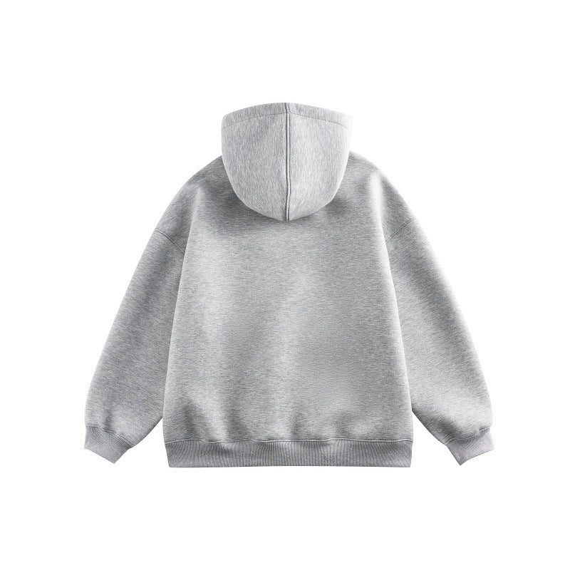 Unisex Oversize-Kapuzenpullover aus French-Terry mit Kängurutasche und abnehmbaren Plüschanhänger Shop Nory
