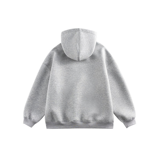 Unisex Oversize-Kapuzenpullover aus French-Terry mit Kängurutasche und abnehmbaren Plüschanhänger Shop Nory
