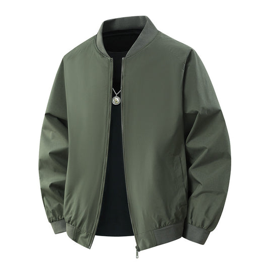 Herren Leichte urban-militärische Bomberjacke mit elastischem Saum, Reißverschluss und Eingrifftaschen Shop Nory